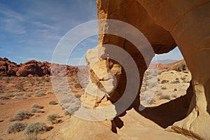 Rock Arch in Valley of Fire, Nevada, USA