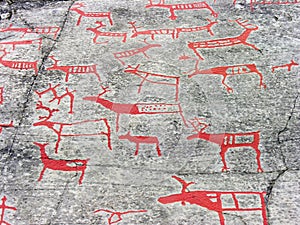 The rock art in Alta photo