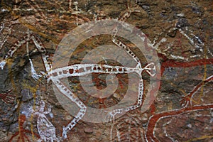 Rock art at Ubirr, kakadu national park, australia