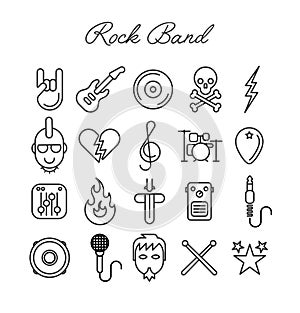 Rock Band Icon Set