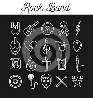 Rock Band Icon Set