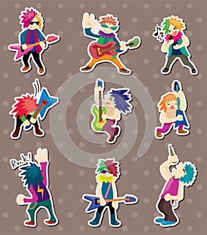 Rock band stickers