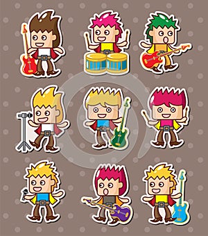 Rock band stickers