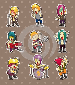 Rock band stickers