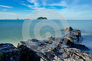 rock on the beach