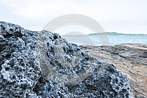 rock beach at Khao Laem Yaâ€“Mu Ko Samet National Park in the Gulf of Thailand off the coastline of Rayong, Thailand