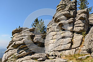 Rock blocks at Dreisesselberg,
