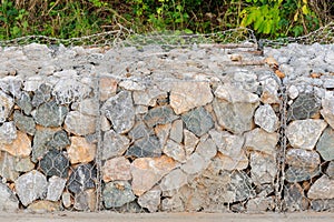 Rock blocks prevent landslides