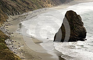 Rock Bluff Oregon State Scenic Landscape Pacific Ocean Coastal