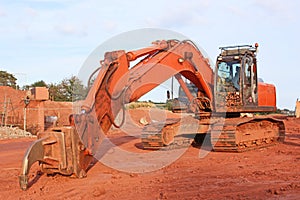 Rock Breaker on a construction site