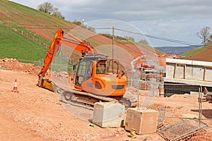 Rock Breaker on a construction site