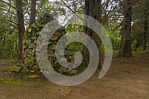 Rock cairn or sanctuary