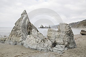 Rock on Carro Beach; Galicia photo