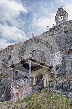 Rock carved hermitage of Saints Justus and Pastor, Olleros de Pisuerga, Aguilar de Campoo photo