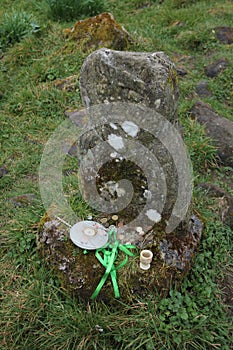 Rock carving adjacent to Janus Stone