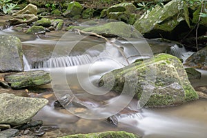 Rock Castle Creek Isolated Waterfall