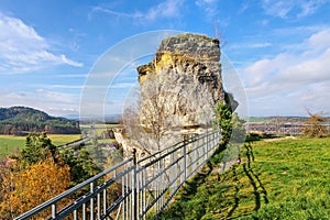 Rock castle Habstein in Bohemia near Ceska Lipa photo