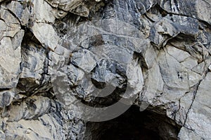 Rock cave with neet formations