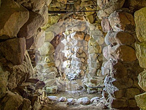 Rock cave under Schwerin Palace in northern Germany.