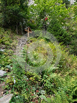 The rock cell of Father Arsenie Boca, Fagaras mountains Romania