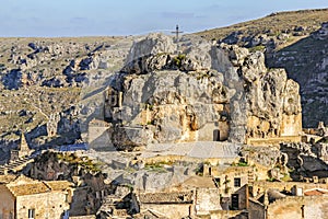 The rock church Santa Maria de Idris, Matera, Italy