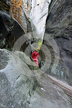 Rock city in Adrspach, Czech Republic