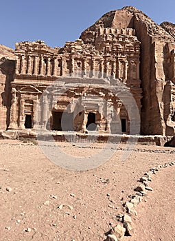 The rock city of Petra in Jordan