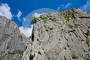 Rock cliff in Vratsa, Bulgaria