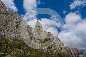 Rock cliff in Vratsa, Bulgaria