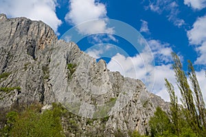 Rock cliff in Vratsa, Bulgaria