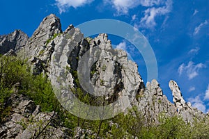 Rock cliff in Vratsa, Bulgaria