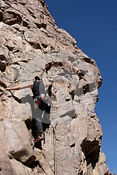 Rock climber in Arizona