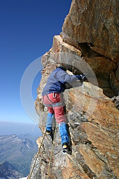 Rock climbers photo