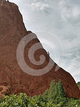 Rock Climbing in Beautiful Colorful Colorado Garden oF The Gods