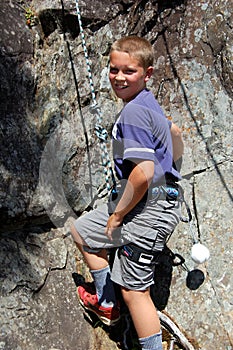 Rock Climbing boy