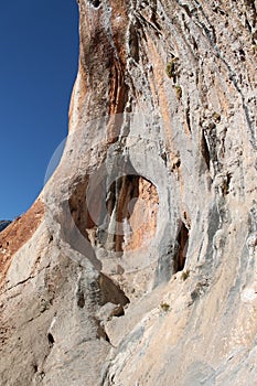 Rock climbing crag area Spectacular Cave in Geyikbayiri, Turkey