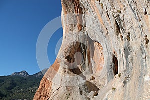 Rock climbing crag area Spectacular Cave in Geyikbayiri, Turkey