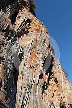 Rock climbing crag area Spectacular Cave in Geyikbayiri, Turkey