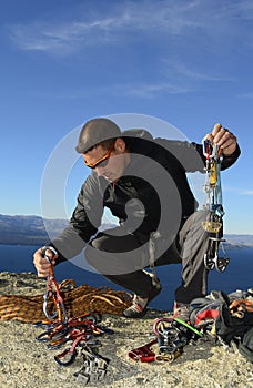 Rock Climbing Equipment, Bariloche, Patagonia, Argentina