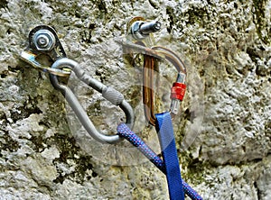 Rock climbing gear