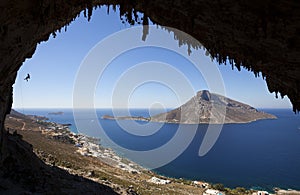 Rock climbing, Kalymnos Island, Greece