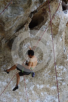 Rock climbing