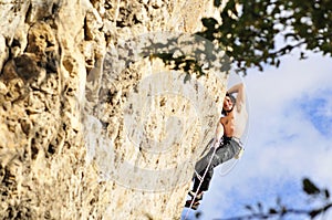 Rock climbing move