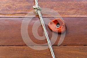 Rock Climbing Playground wall closed up for abstract background and texture