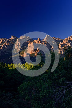 Rock climbing site of La Pedriza in Madrid photo