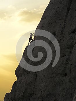 Rock Climbing Woman