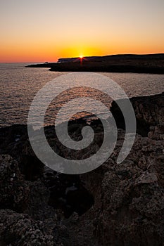 Rock coast of Lampedusa