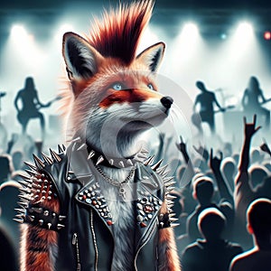 rock concert punk fox