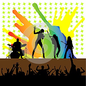 Rock concert vector
