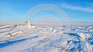 Rock covered arctic tundra